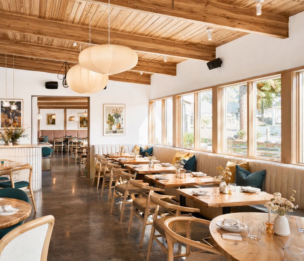 The dining room at Alder & Ash